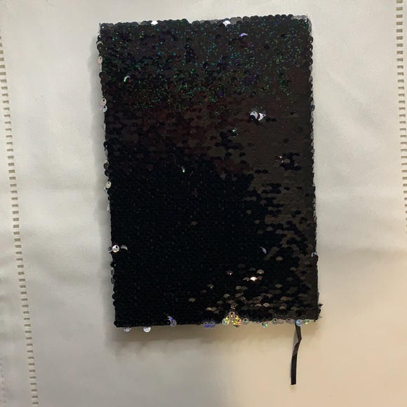 Reversible Black and Silver Sequin Notebook - Picture 2 of 7
